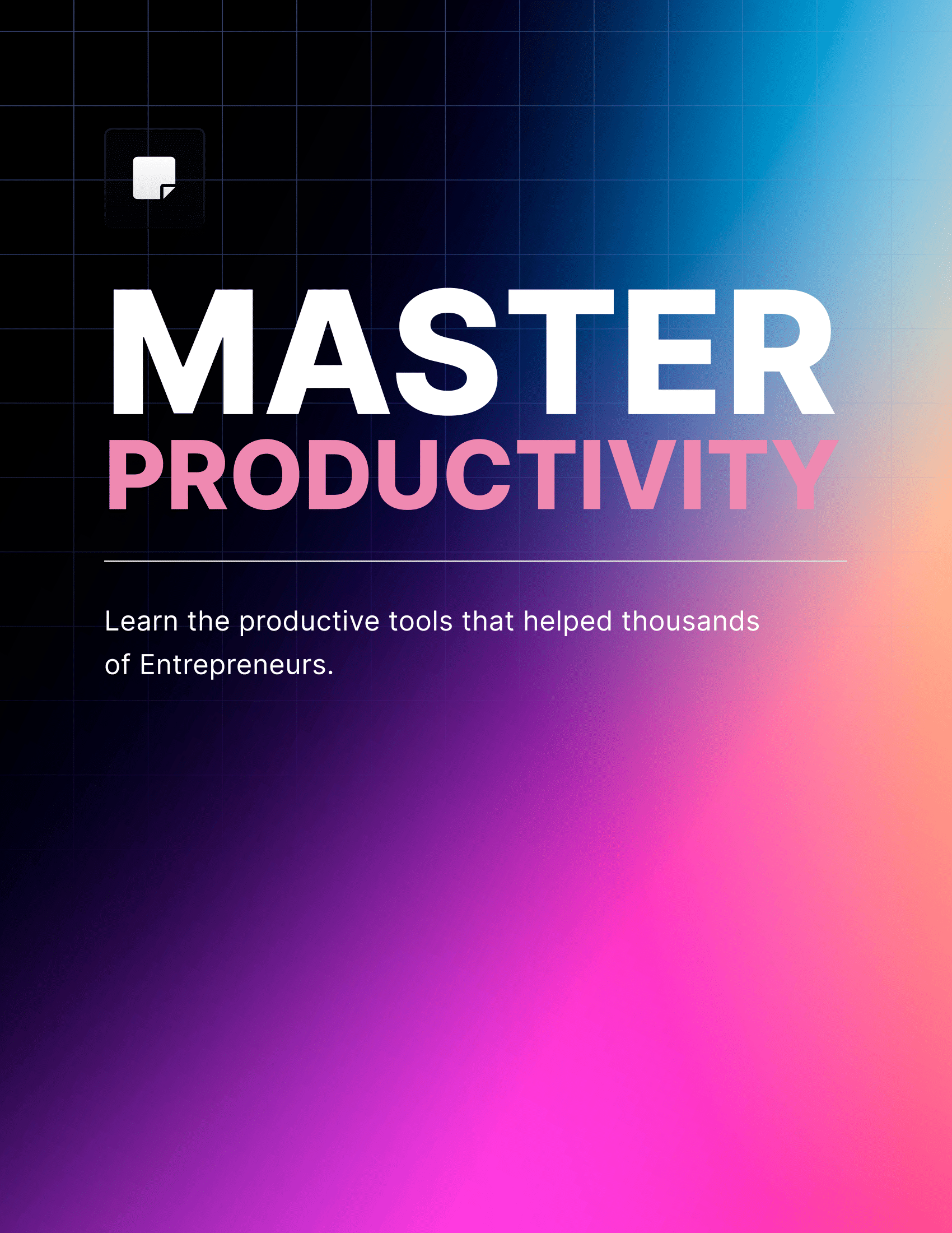 Master Productivity - Book